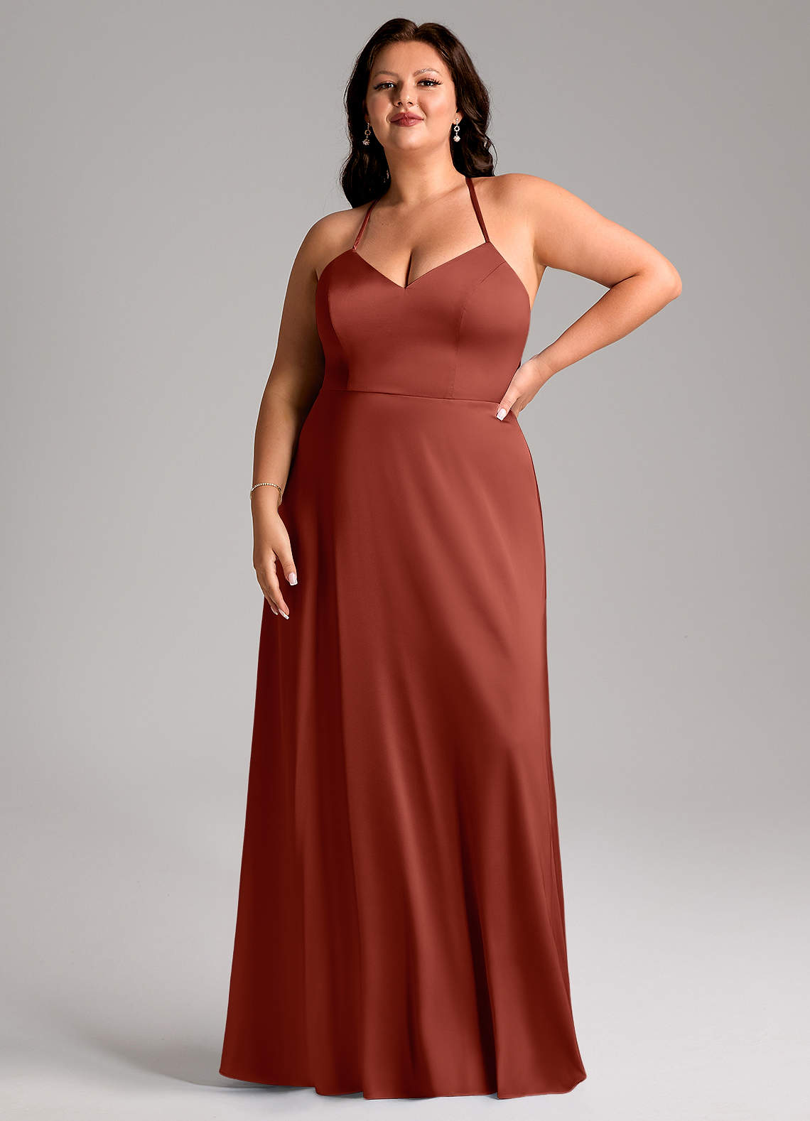 Mei Stretch-Satinkleid-AZ60573386-vente finale