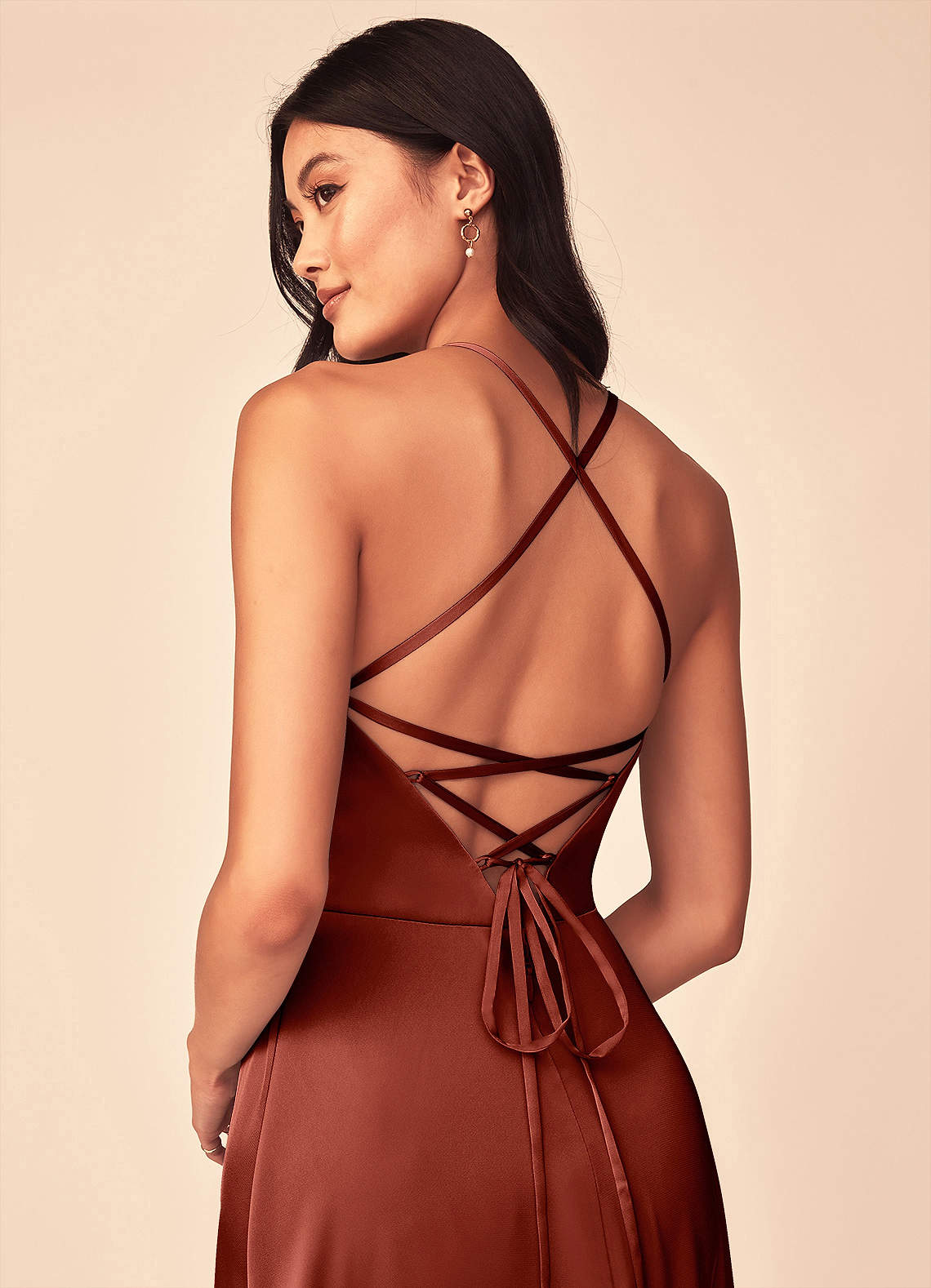 Mei Stretch Satin Dress-AZ39335781-vente finale