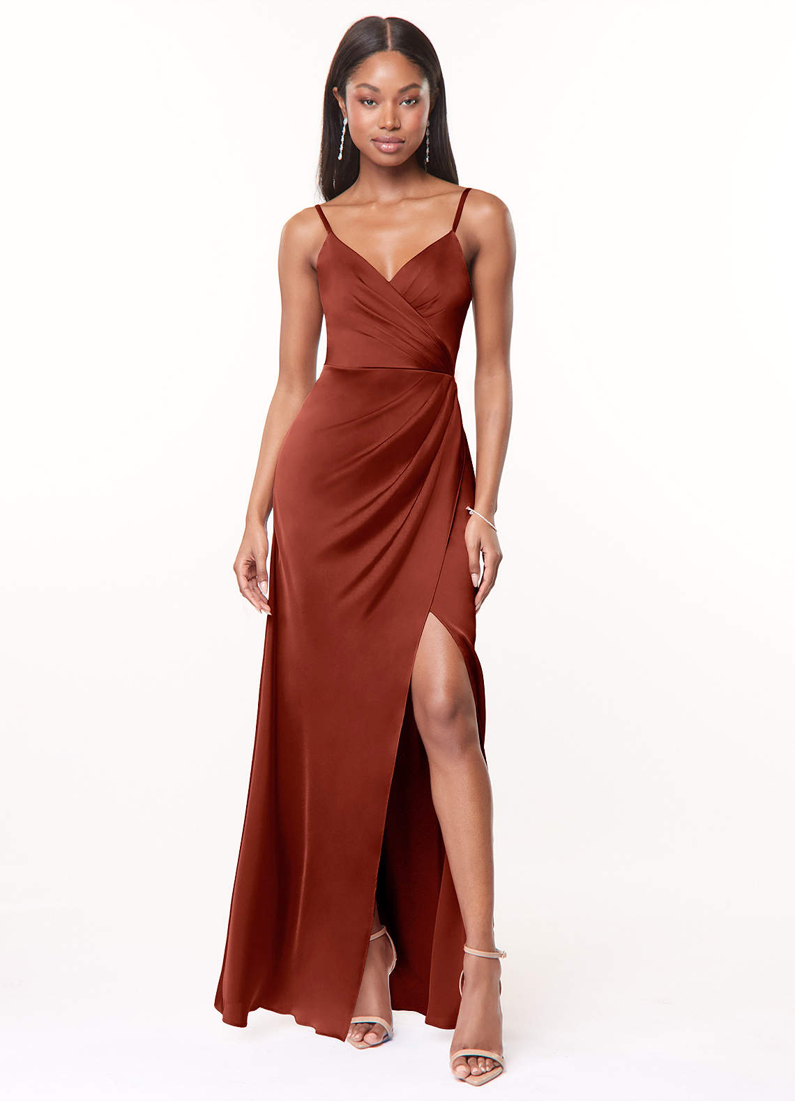 Maci Robe En Satin Extensible-AZ6092505-vente finale