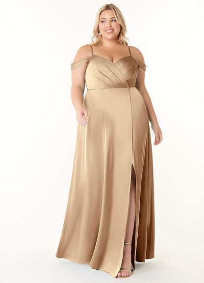 Ocean Robe En Satin Extensible-AZ38027318-vente finale