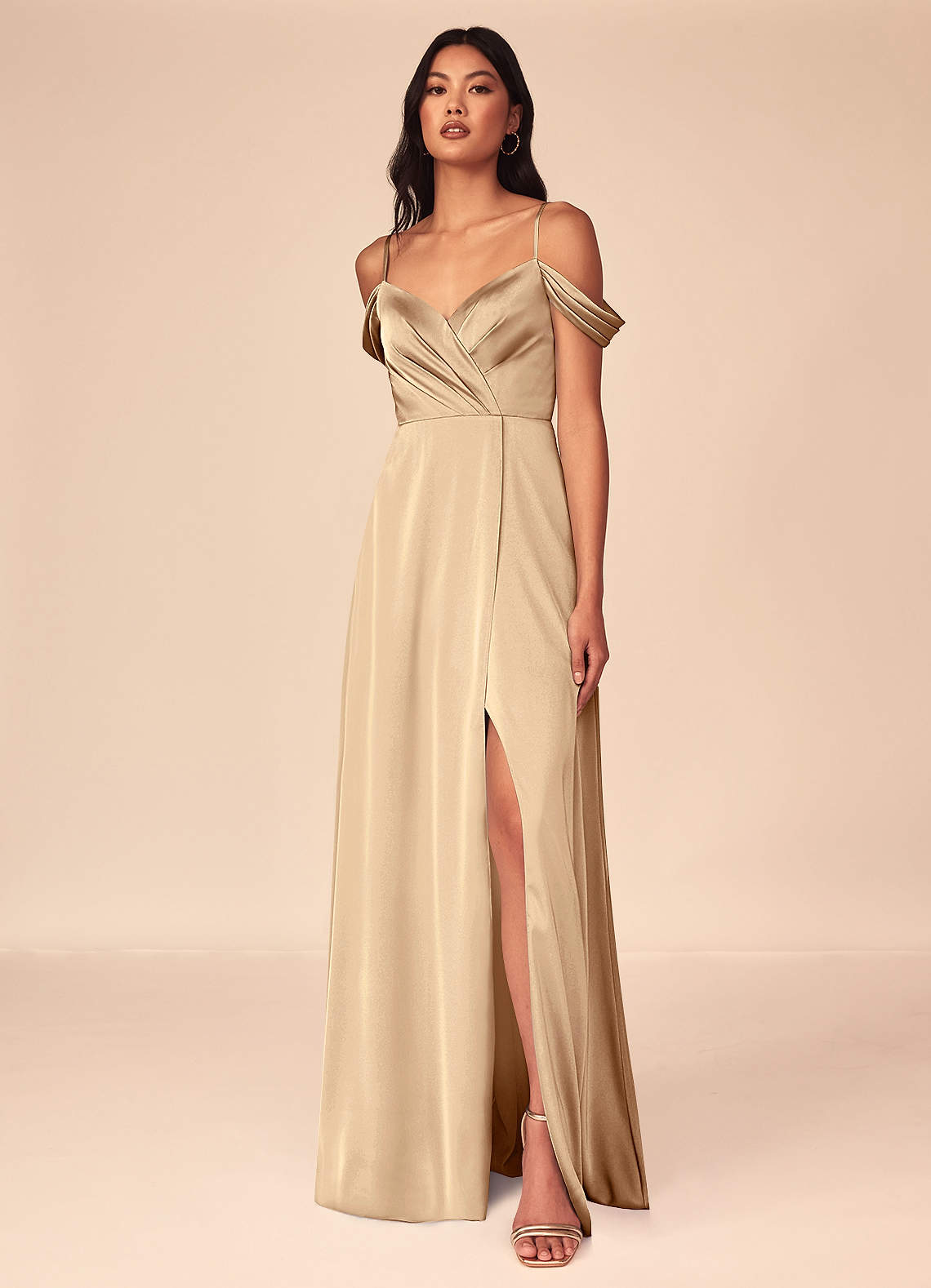 Ocean Robe En Satin Extensible-AZ38027318-vente finale