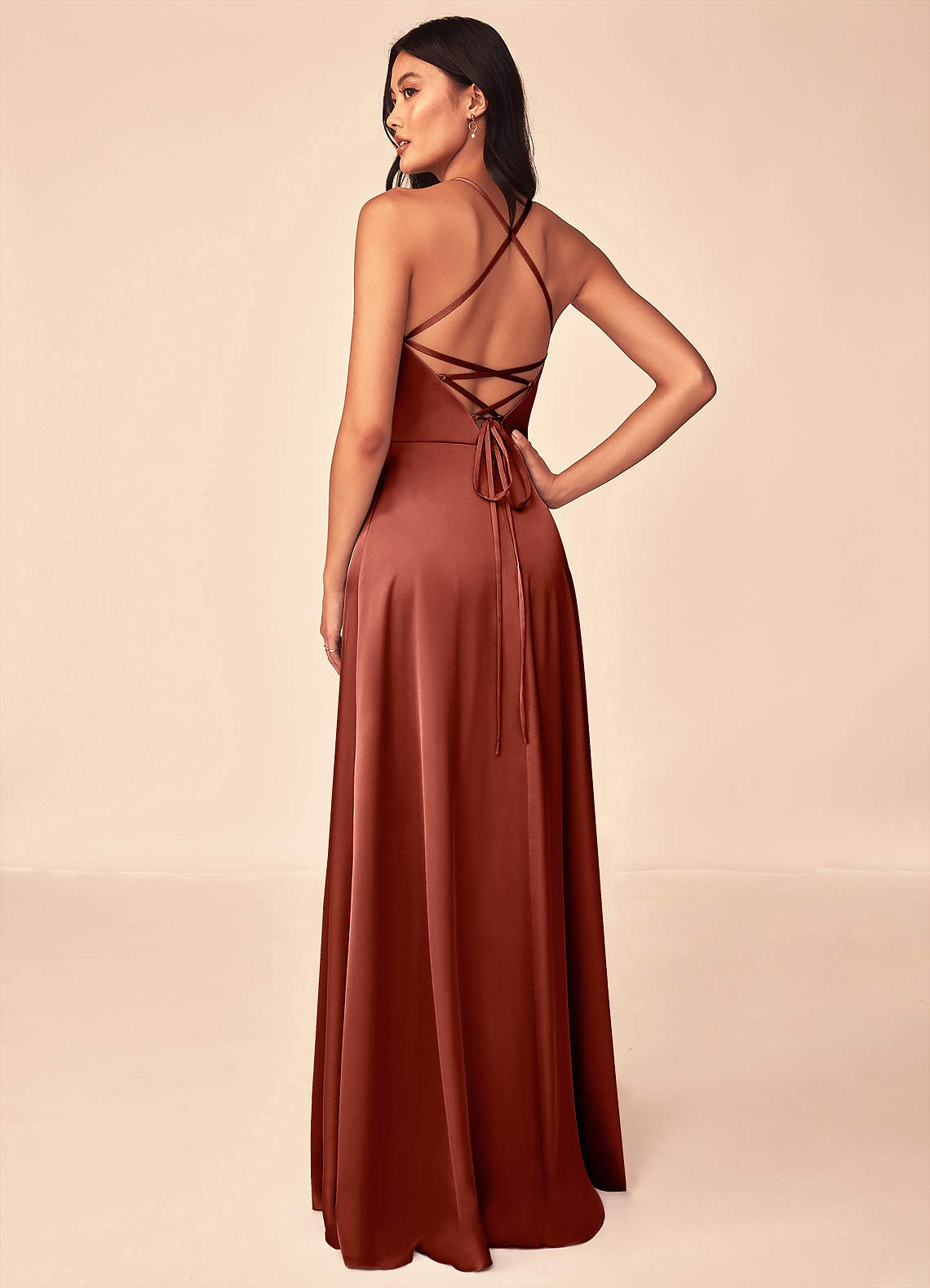 Mei Stretch-Satinkleid-AZ60573386-vente finale