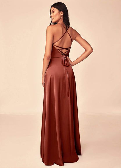 Mei Stretch-Satinkleid-AZ60573386-vente finale